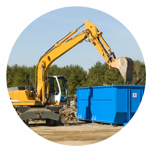 Le tri des déchets sur les chantiers de (dé)construction évite la mise en décharges.
